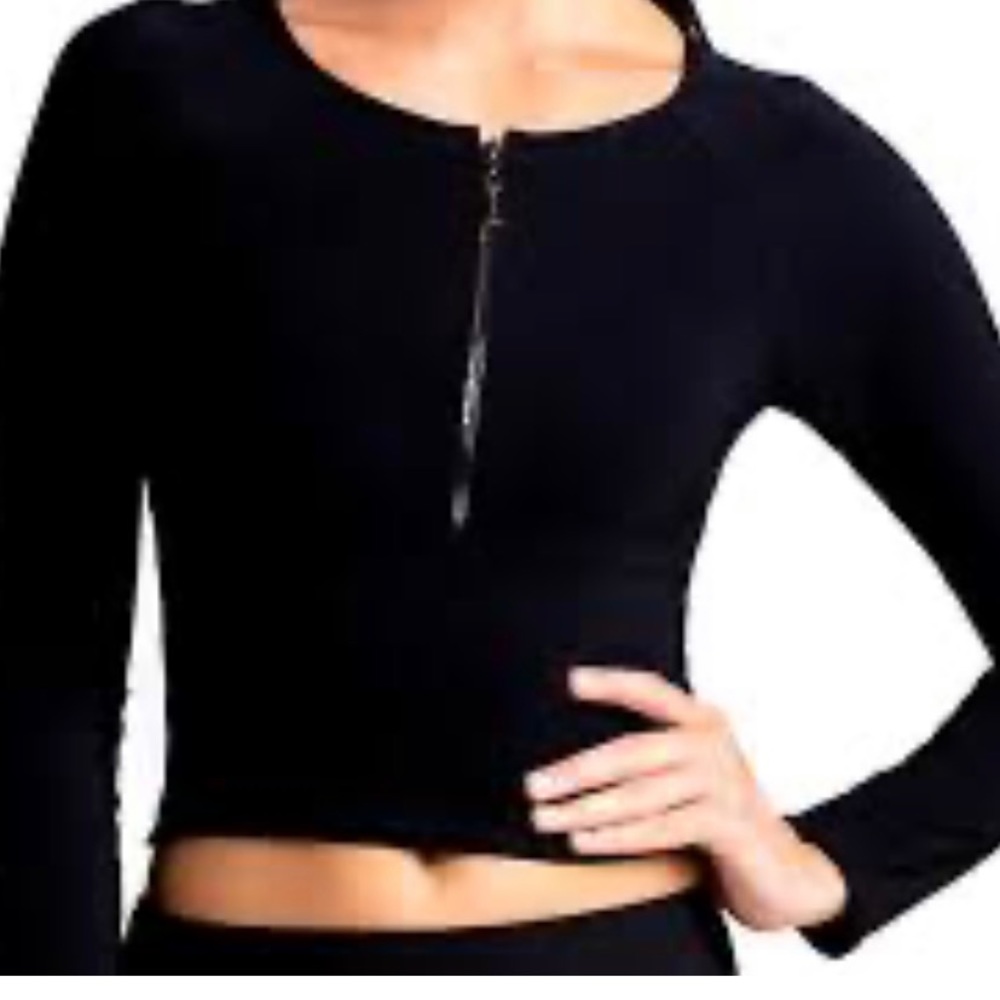 Crop top black sports and or swim  size S Touchè VGEC like new
